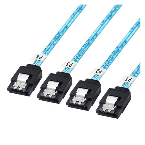 Cable S/AS 4.0 4 SATA a 4 SATA 90 Grados 1m miniatura 4
