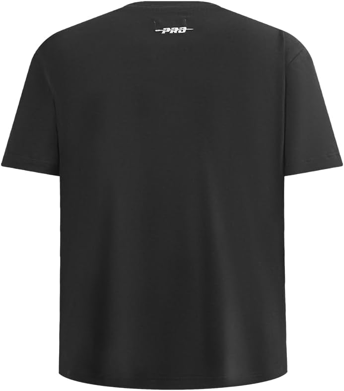 Pro Standard Big Boys NBA Los Angeles Lakers Retro Classics Short Sleeve Taping Tee Black/Purple L - Image 3