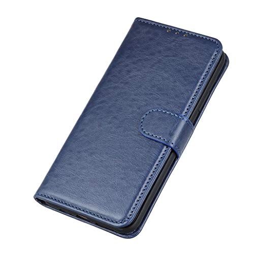 GOGME Coque pour Samsung Galaxy A22 4G / Samsung Galaxy M22, Cowhide PU Leather Magnétique Cover Flip Housse avec [Emplacements pour Cartes] [Soutien] Portefeuille Antichoc Etui, Bleu