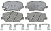 Raybestos PGD1432C Professional Grade Ceramic Disc Brake Pad Set