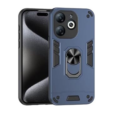 Capa de telefone compatível com Infinix Smart 8 capa de telefone com suporte e à prova de choque proteção à prova de quedas de grau militar capa protetora robusta PC fosco texturizado resistente capa