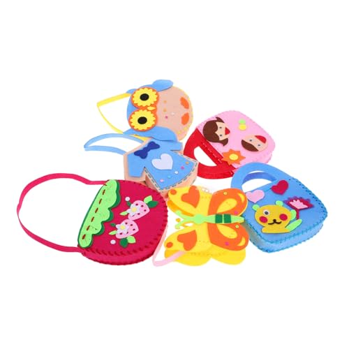 Ipetboom Kit De Costura De 6 Bolsos Hechos A Mano Para Kit Para Hacer Tu Propio Bolso Kit Para Hacer Colchas Kit De Aprendizaje De Fieltro Kit De Costura Para Kit De Manualidades De