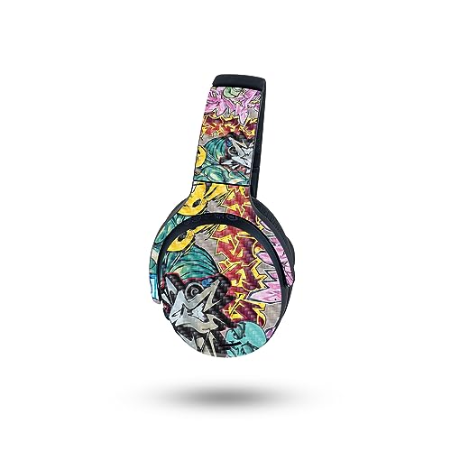 Image of MightySkins Carbon Fiber Skin Compatible with Skullcandy Crusher ANC 2 - Graffiti Wild Styles | Protective, Durable Textured Carbon Fiber Finish | Easy to Apply