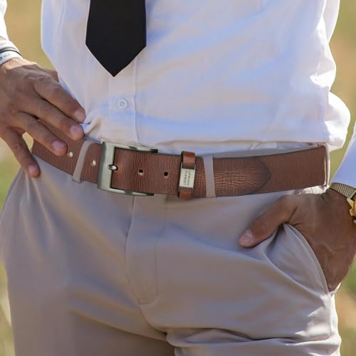 Image of URBAN FOREST Oak Casual Leather Belt for Men