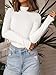 PRETTYGARDEN Women's Turtleneck Long Sleeve Shirts 2026 Fall Basic Tees Ribbed Fitted Tops Thermal Layering Knit Top Clothes (White,XX-Large)
