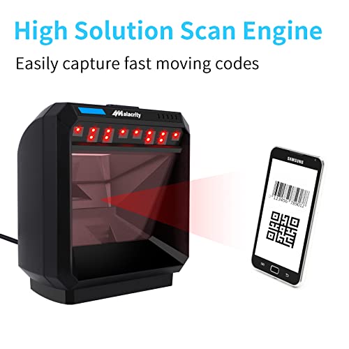 Alacrity Handsfree 2D Barcode Scanner,Alacrity Qr Omnidirectional Desktop Automatic Usb Bar Code Reader Scanner thumb #4