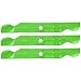 8TEN LawnRAZOR Mower Blade Set for Cub Cadet 942-04053C MTD Troy-Bilt RZT 50 LGT LT 1050 942-04053B 942-04056c (High-Lift)