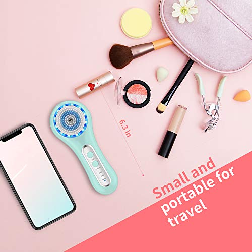 Malkert Facial Cleansing Brush With 5 Brush Heads, 3 Modes Skin Care Brush Device, Electric Rechargeable Waterproof Face Spin Brush, Massager For Deep Cleansing And Scrubbing, Exfoliating #TOP6