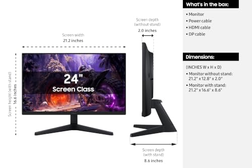 Image of Samsung 24 inch Odyssey G3 (G30H) IPS FHD 200Hz Gaming Monitor