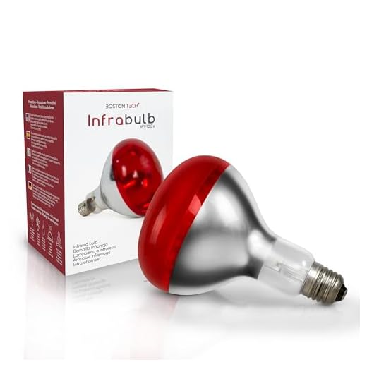 Boston Tech Bombilla Infrarroja para Termoterapia. Alivio para dolores musculares MEDIDAS 12 x 0,03 x 16,5 cm - ROSCA E27