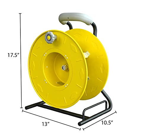 Alert 7100Cc Professional Wind-Up Reel, Yellow #TOP4