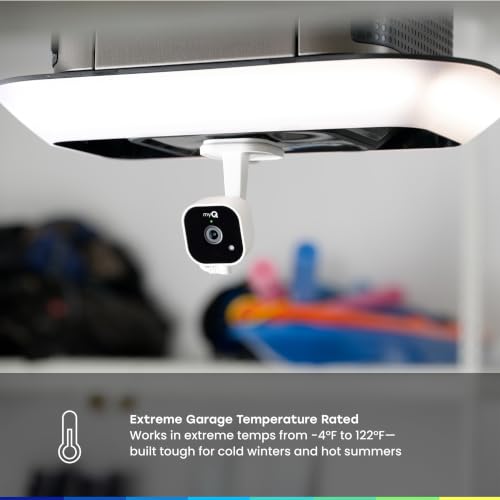 Image of myQ Garage Plug-in Camera Gen 2 - 2K Smart Wi-Fi Garage Camera with Night Vision, Wide-Angle Lens, 2-Way Audio, Magnetic Base & Motion Alerts, App Control - Compatible with Your Garage Door Opener
