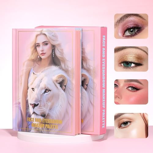 Paleta de maquillaje en forma de libro compacto para rostro 5
