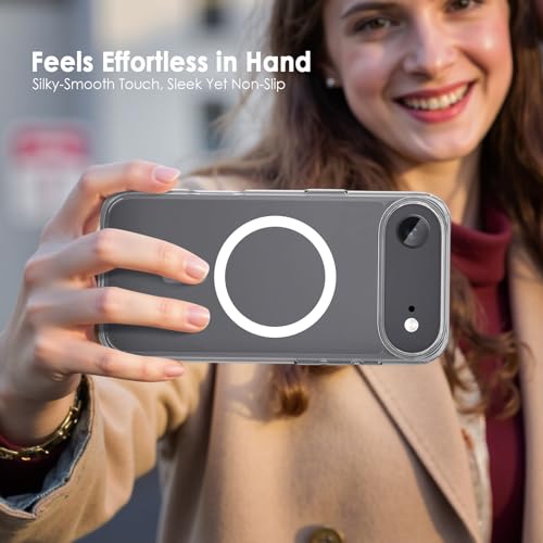 Image of FanTEK Phone Case Compatible with iPhone Air 6.5 Inch, Magnetic Case Clear Protective Bumper Hard Back Cover