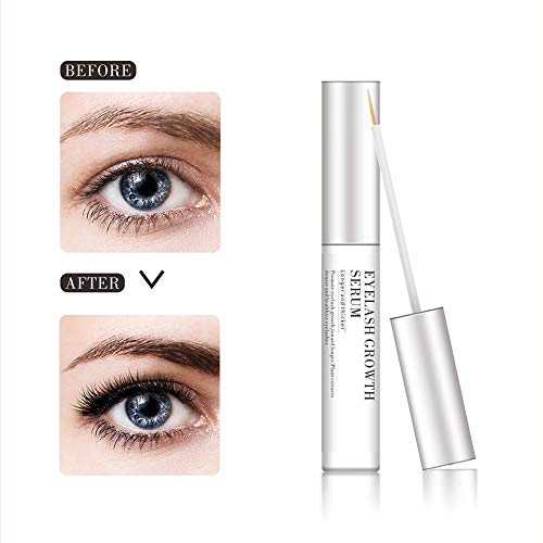 Eyelash Growth Serum, Natural Eyebrow Enhancer Rapid Lash Boost Serum for Longer, Fuller Thicker Lashes & Brows 0 Hormone Without Irritation (5ML)