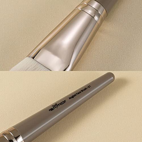 Anmor Contour Brush, Premium Contour Blush Bronzer Face Makeup Brush, Perfect For Cheek Forehead Jaw Nose Blending Deepening Contouring Polishing, Suitable For Powder Liquid Cream (Angled Contour Brush #0112-21) #TOP4