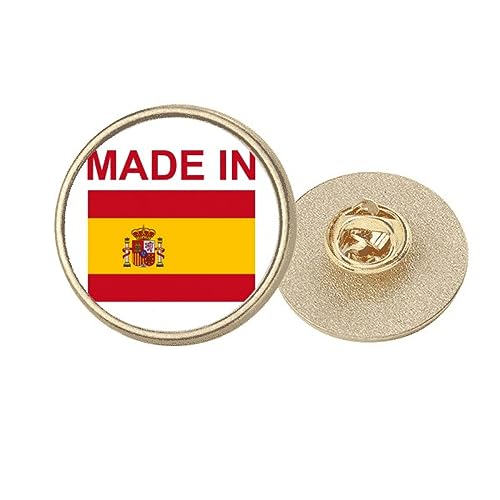 Broche ronde Amour en métal doré Espagne taille M