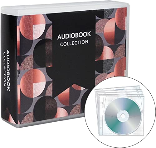 UniKeep Audiobook Collection Case - Holds 20 discs - Fully Enclosed Case to Protect Discs