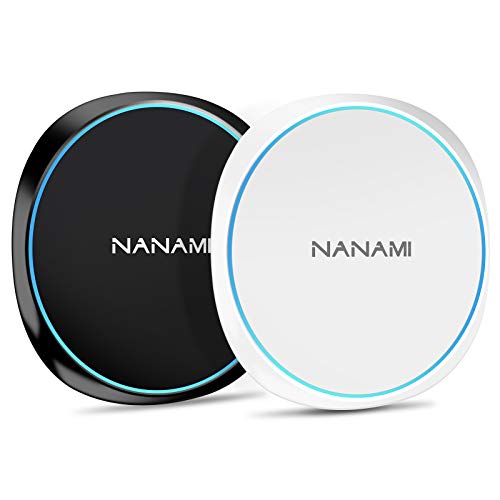 NANAMI Fast Wireless Charger [2 Pack] - Wireless Charging Pad 7.5W for iPhone 17/17 Air/17 Pro/17 Pro Max/16/15/14/13/12,10W Phone Charger Dock for Samsung Galaxy S26/S26+/S25/S24/S23/S22, Airpods Pro