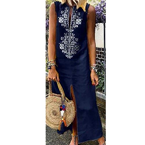 Juleya Vestito Senza Maniche Donna Abiti Estivo