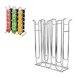 Topyond Kaffeepadhalter, Multifunktionaler K-Cup-Organizer, Kaffeepad-Aufbewahrungsturm aus Eisen, Platzsparend Für Zuhause, Café, Büro