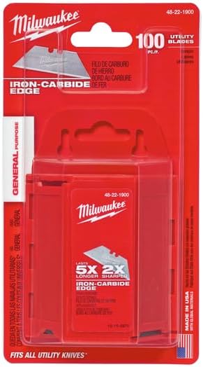 2-Point Utility Blade, 3/4" W, PK100