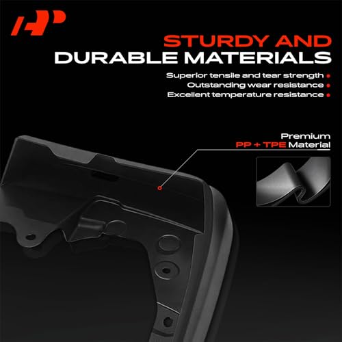 Image of A-Premium Mud Flaps Compatible with Honda | for Honda Odyssey 2011-2013, No Drilling Required Mud Guards with Hardware Accessories, Set of 4 Front and Rear