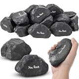 Gemscream Funny Inspirational Stress Balls for Adults Motivational Stress Reliever Squeezable Mini Foam Balls Appreciation Gifts for Employee Coworker Staff Teacher Nurse(1 Pcs,Stone)