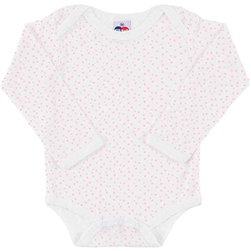 Kit 2 Bodies manga longa, Tip Top, Bebê Unissex, Rosa, E
