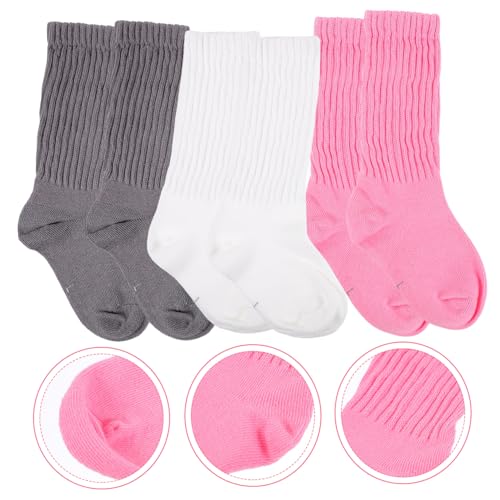 3pairs Boy Girl Cotton Mid-calf Socks Breathable and Comfortable Socks for Boys and Girls for Everyday Wear4