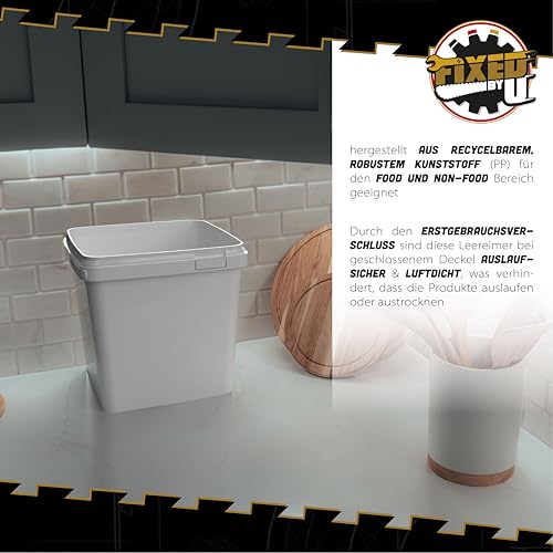 Seau hermétique 5L plastique alimentaire pour conservation stable
