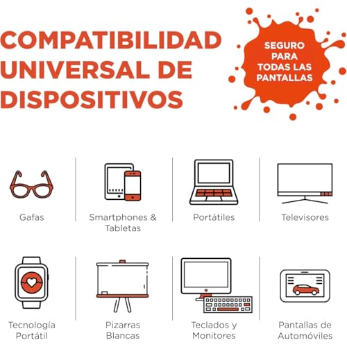 Miniatura 6 de Whoosh! Screen Shine Duo - Kit De Limpieza De Teléfono 8 Ml Botellas Antifugas De 100 Ml, 2 Paños De Microfibra Spray De Limpieza De Pantalla Para Portátil, Gafas Y Macbook
