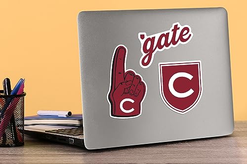 Image of Colgate University 9ct Vinyl Large Deluxe Stickers Variety Pack - Laptop, Water Bottle, Scrapbooking, Tablet, Skateboard, Indoor /Outdoor - Set of 9