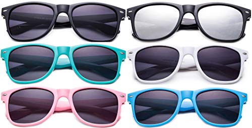 Sunglasses Wholesale Party Pack-6 Retro Sunglasses for Weddings Parties Graduations Birthdays Party Favors