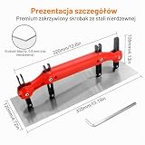 Regulowana zakrzywiona łopatka do płyt kartonowo-gipsowych, łuki wewnętrzne i zewnętrzne, wielofunkcyjna szpatułka z antypoślizgowym uchwytem, łopatka powierzchniowa do tynkowania i uszlachetniania