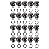 VICASKY Schuhzubehör Messing Schnürsenkelhaken 20 Stück Geeignet für Wander und Freizeitschuhe Selbstgemacht Stiefelreparatur mit Einfachem Design und Sicherer Befestigung