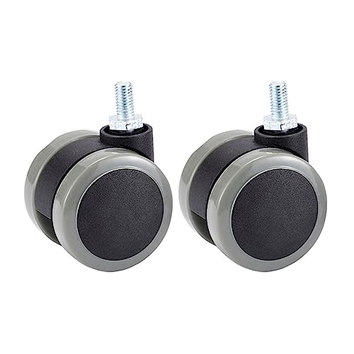 Roulettes pivotantes de 2 pouces pour meubles sans frein lot de 2
