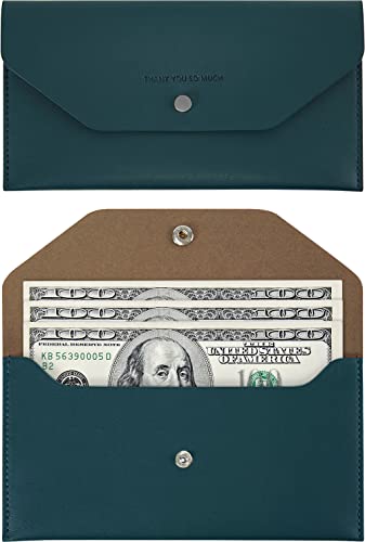 Carrotez PU Leather Cash Envelope Wallet, Reusable Envelope-Style Money Holder