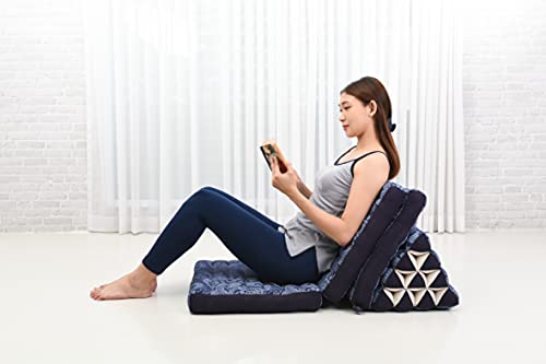 Image of Leewadee Thai Foldable Floor Mat 67 x 21 inches Kapok with Backrest