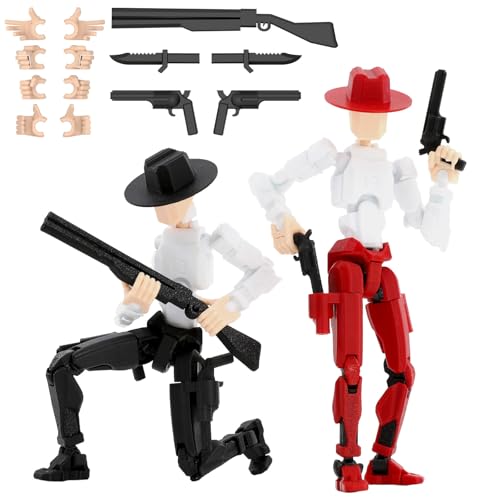 Deeplus Action Figure Cowboy Already Assembled, 5.4 inches