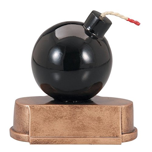 Bomb Trophy with 3 Lines of Custom Text