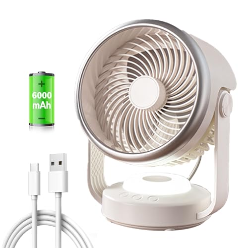 Desk Fan，4 Speeds Portable Small Fan with Strong Airflow, 90° Rotate Personal Cooling Fan For Bedroom Home Office Desktop Travel