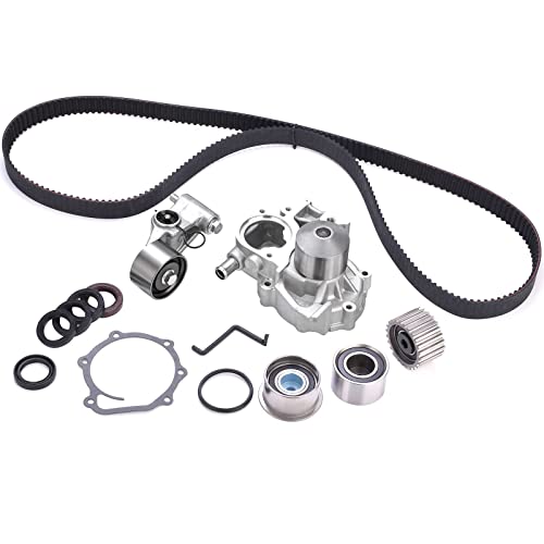 Engine Timing Belt Kit With Water Pump Compatible With 2006-2012 Subaru Forester Impreza Legacy Outback Ej253 2.5L H4 Engine Replace# Tkf-006, Tck304, Tckwp304A #TOP5