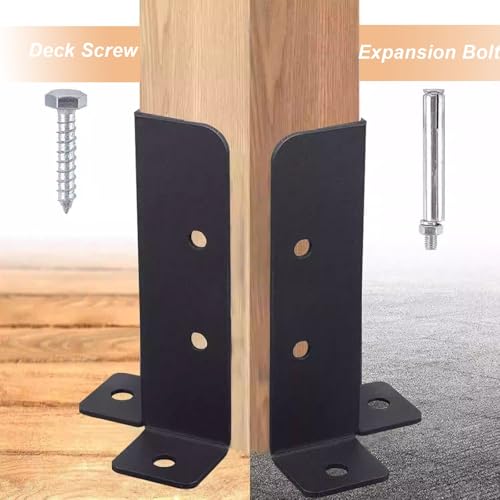 Support de poteau réglable pour clôture et pergola en bois