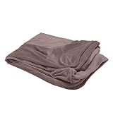 Picture of Furhaven Replacement Dog Bed Cover Faux Fur & Velvet Sofa-Style, Machine Washable - Driftwood Brown, Medium