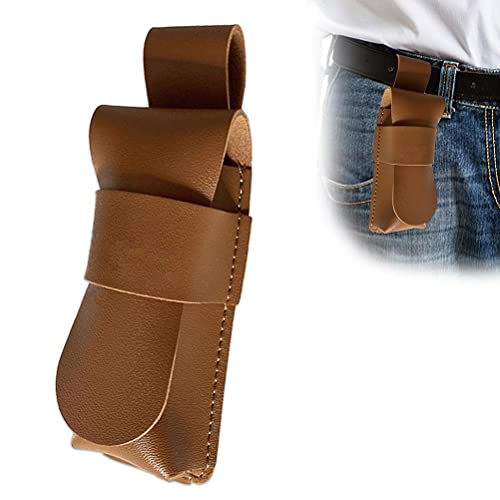 CeFurisy Harmonica Leather Case, PU Leather Portable Harmonica Storage Cases Vintage Instrument Protector Christmas Birthday Gifts