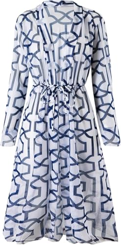 Image of AARAM Stylish Premium Women's One Piece Swimsuit with Cover Ups Wrap Skirt Sarong Retro Floral Print Monokini Tummy Control Swimwear, Printed Swimming Costume for Women Beach Wear