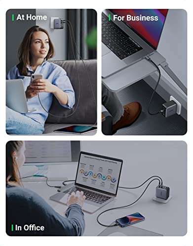 UGREEN Carregador multiportas USB C 100W - 4 portas USB estação de carregamento adaptador de energia