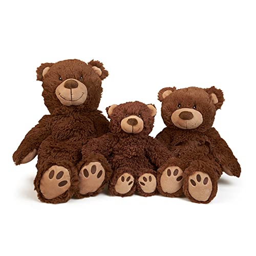 GRÜNSPECHT Naturprodukte 322-V2 Wärme-Kuscheltier, Bär, Mama, Rapssamen-Innenkissen, braun
