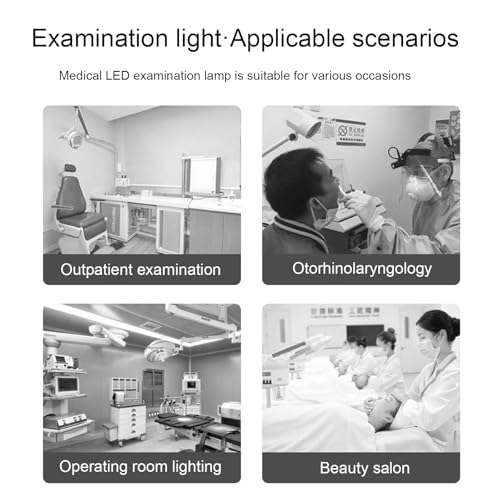 Lampe d'examen médical LED mobile et réglable en hauteur - 7